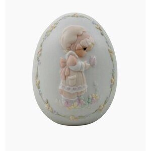 1992 Precious Moments Easter Egg Figurine We Are Gods Workmanship Limited Ed